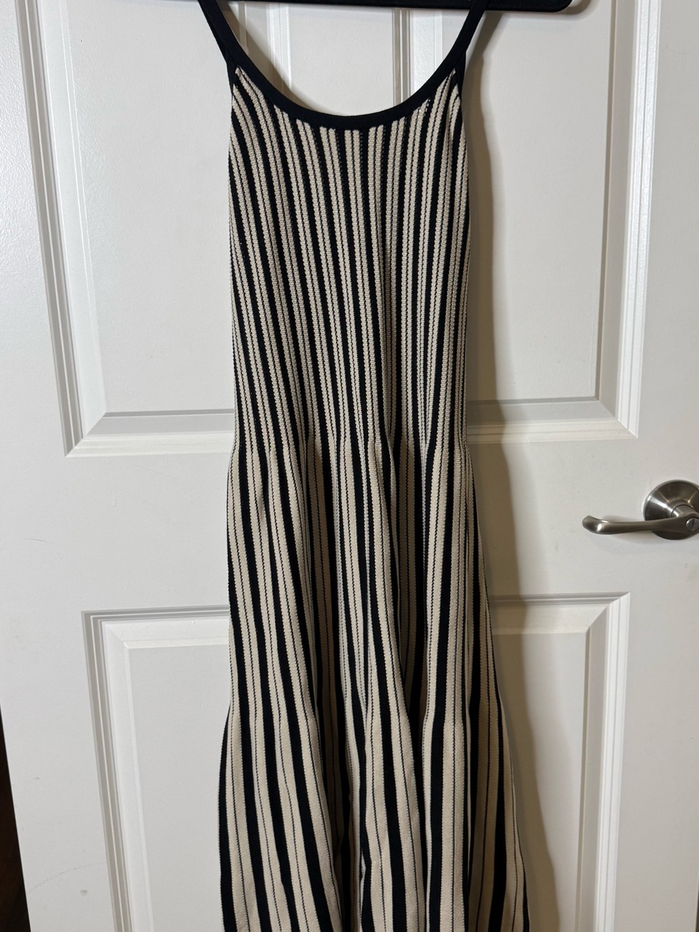 a new day Black and Cream Striped Maxi Dress